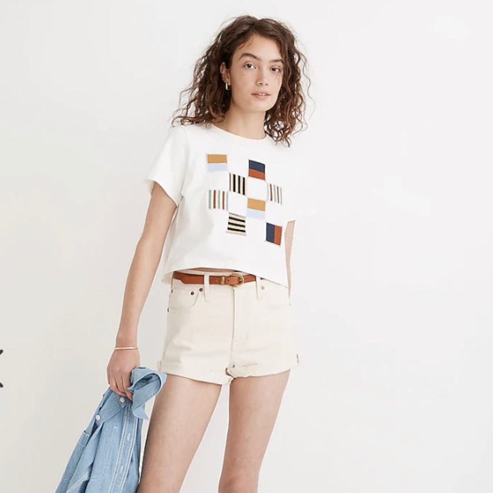 NWT! Madewell The Perfect Jean Short in Vintage Canvas Wash